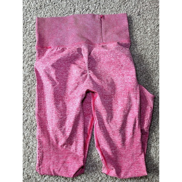 Gymshark High Rise Vital Boost Scrunched Butt Legging in Dark Sunset Pink Size S - Picture 5 of 8